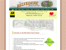 Tablet Screenshot of belvedereguesthouse.co.uk